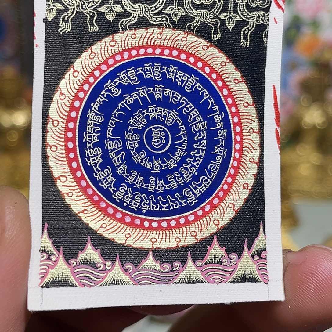 吊坠青海热贡纯手绘吉祥天母