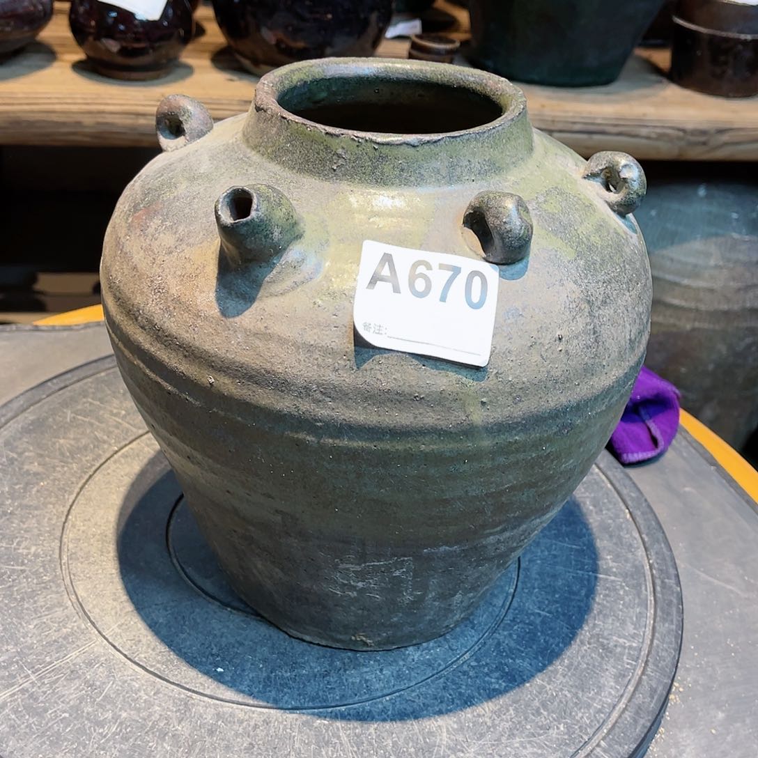杀*翔宇老物件老陶罐a670