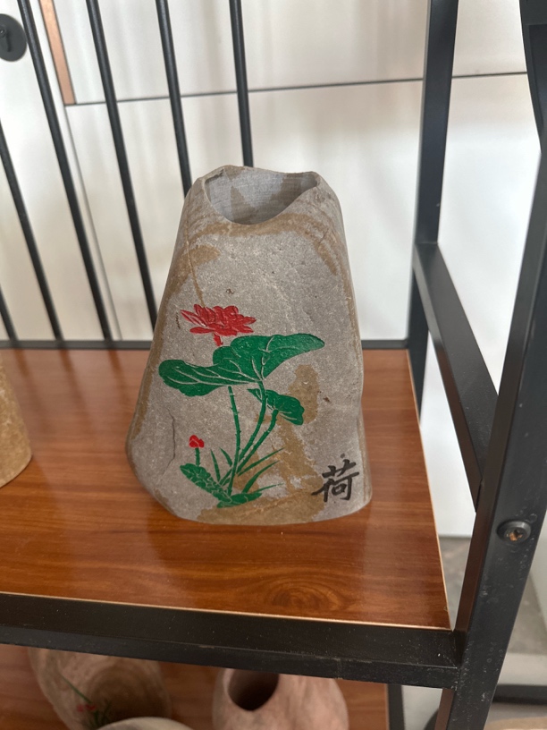中式风格大花瓶适合书房客厅摆放作字画筒与插花摆件