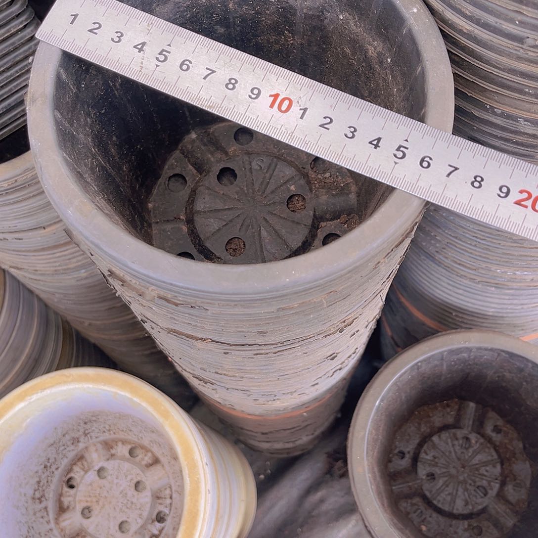 塑料旧16.5 公分黑砖盆20个