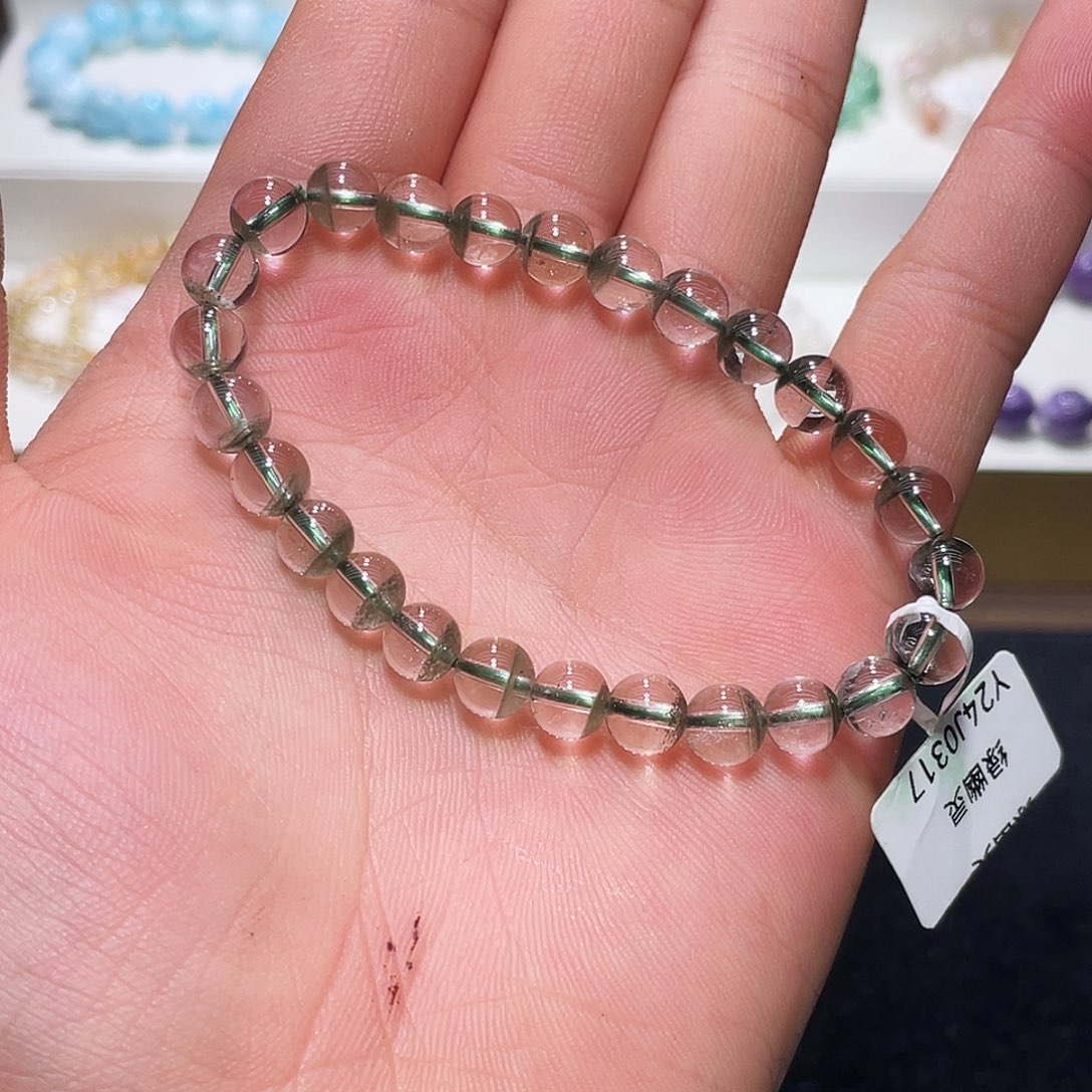 水晶手链未镶嵌绿幽灵7.4