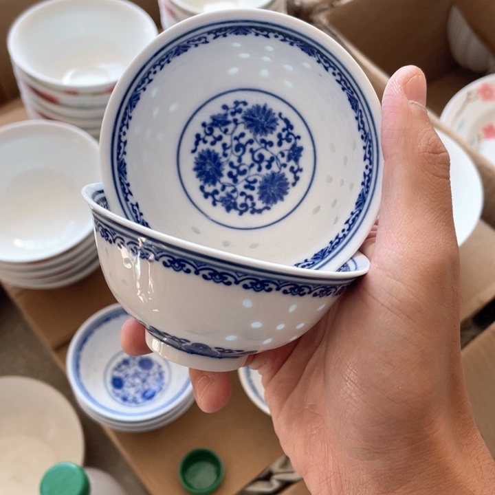 碗景德镇高温细白瓷餐具