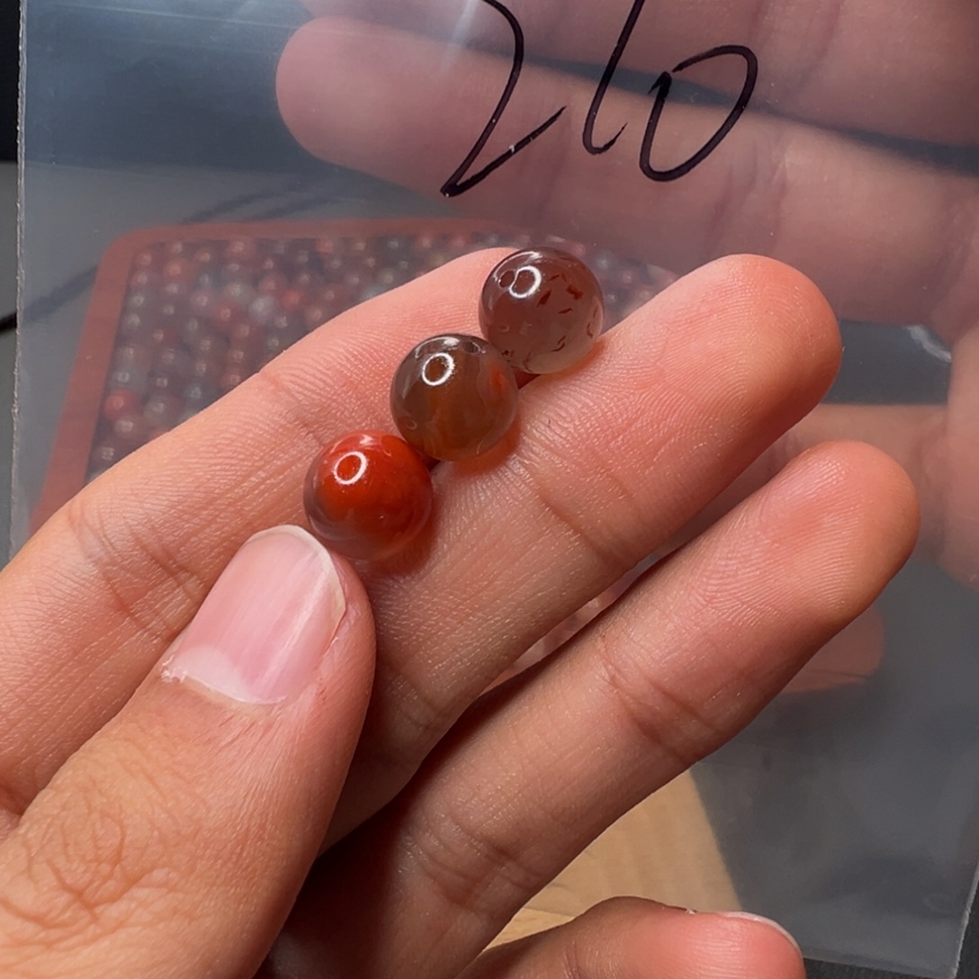 T***N南红玛瑙未镶嵌210号南红单珠9.5+