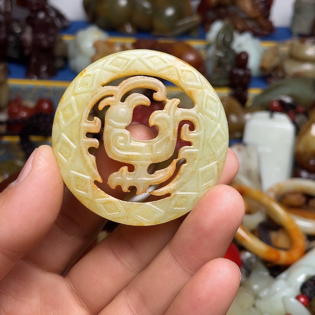 和田玉未镶嵌挂件