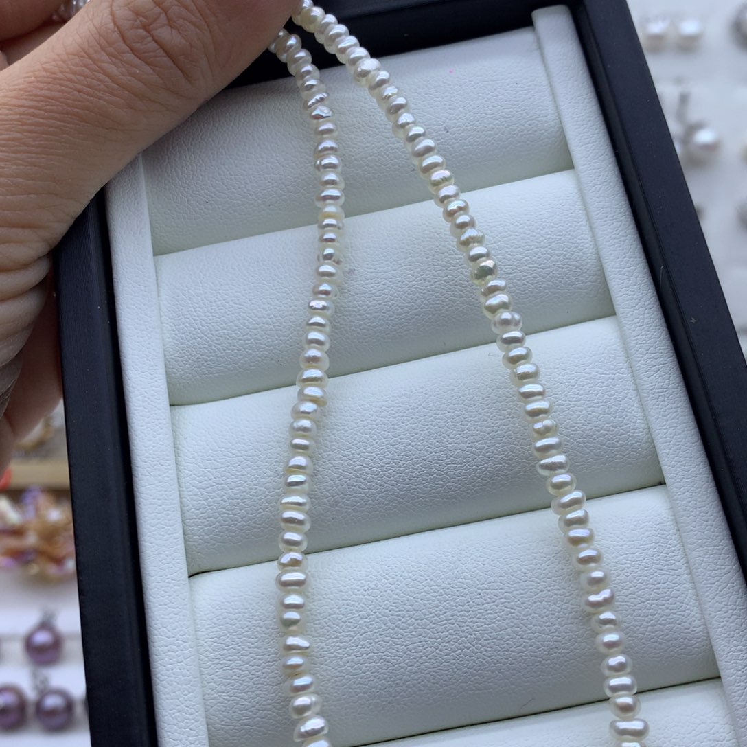 淡水珍珠项链未镶嵌浅**?