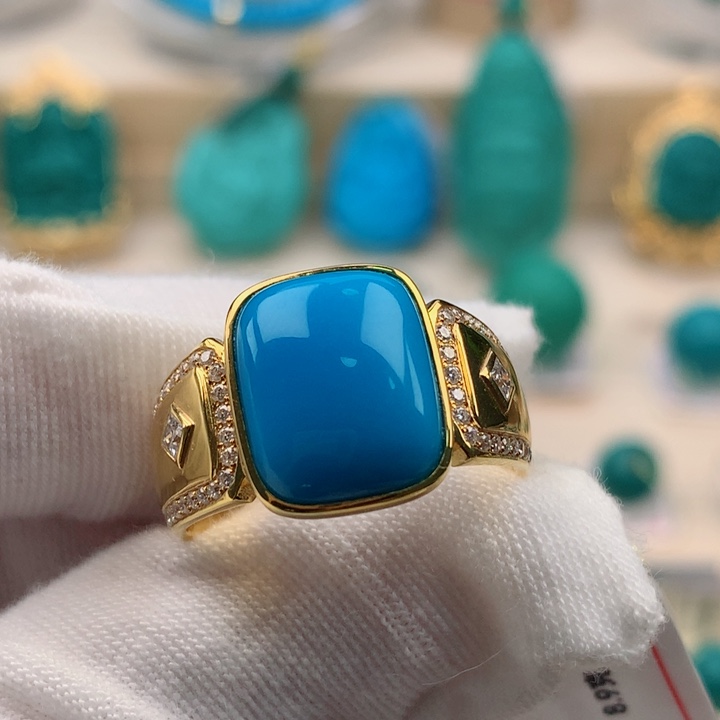 【闪购商品】绿松石配饰18K金镶嵌