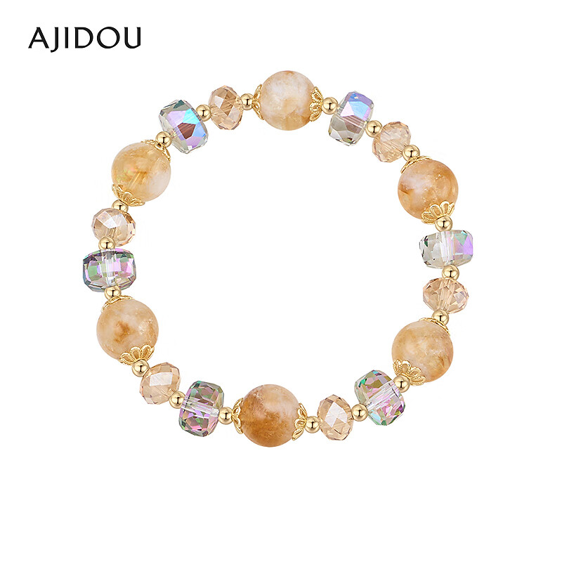 AJIDOU阿吉豆托帕石闪耀彩色晶莹手链【CH】