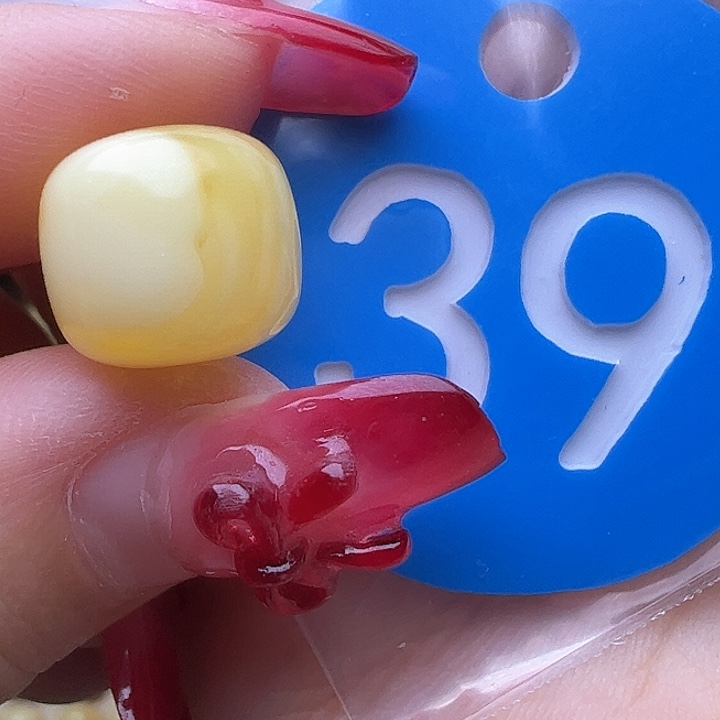 蜜蜡裸石未镶嵌11.2mm 老型