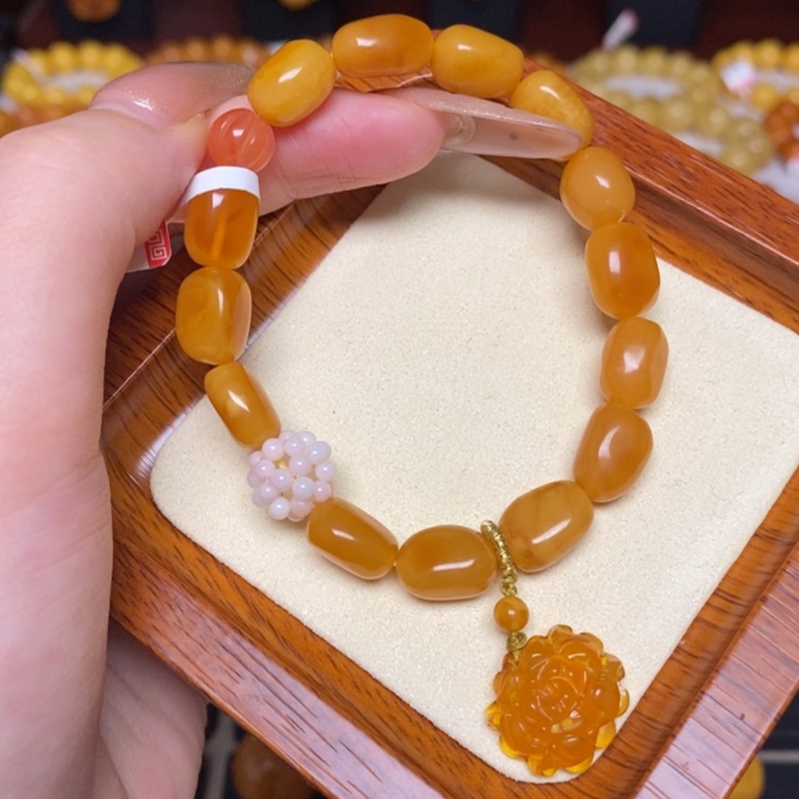 【闪购商品】蜜蜡手链未镶嵌手串