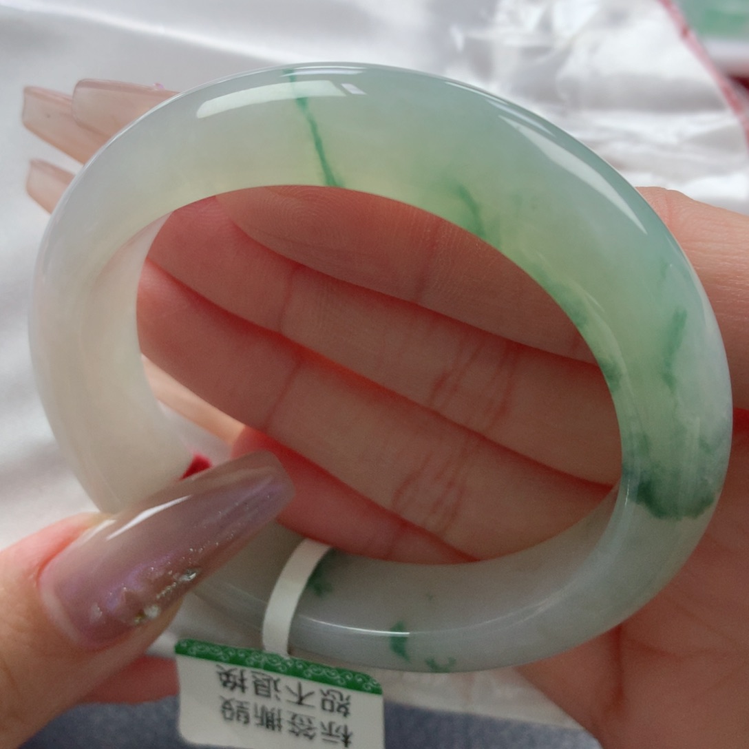 未镶嵌手镯翡翠缅甸天然翡翠A货56.5