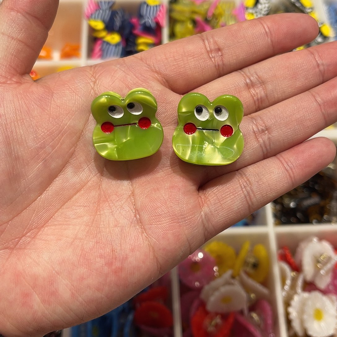 醋酸非金属一对青蛙刘海小抓