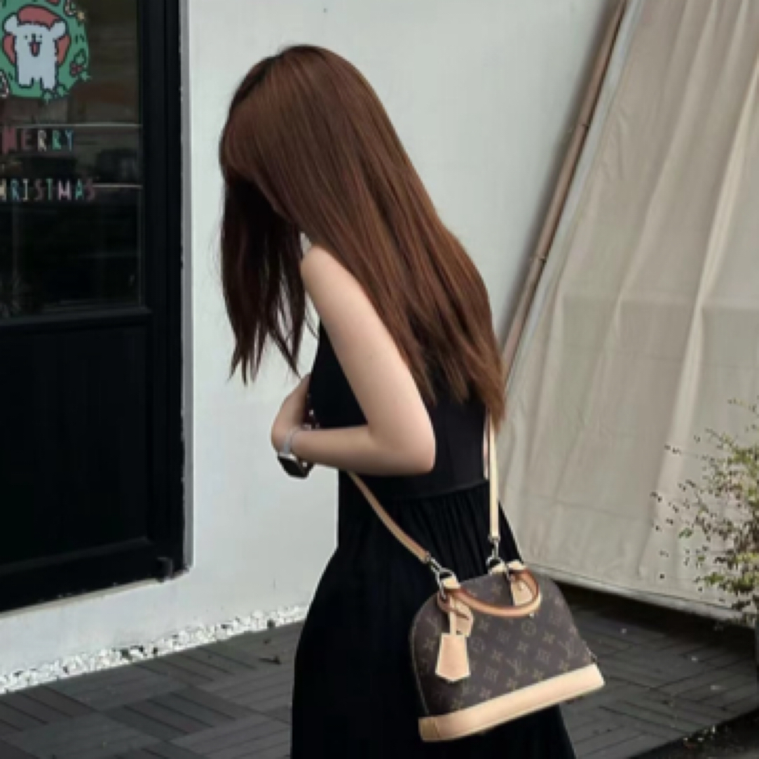 95新 LouisVuitton/路易威登 LV老花贝壳bb单肩包973070