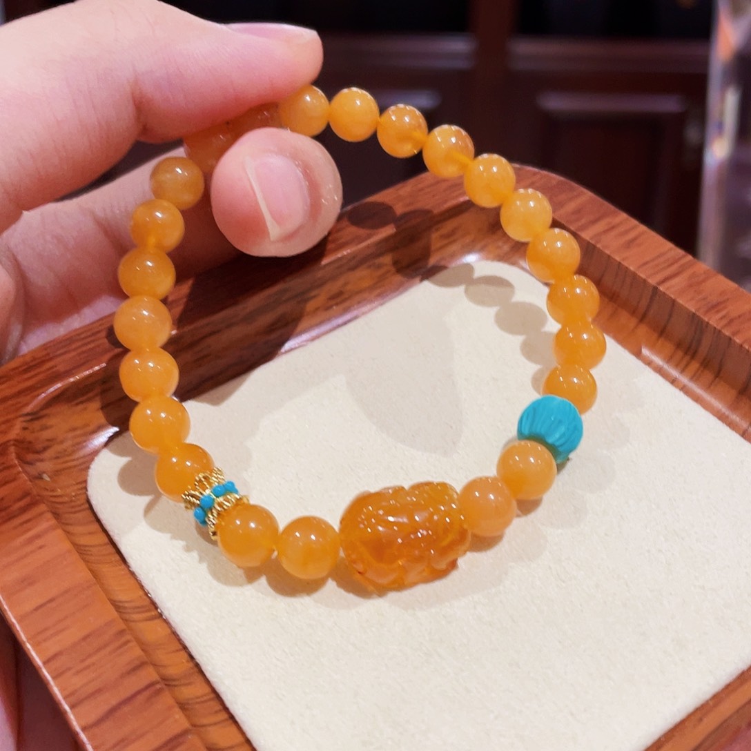 蜜蜡手链未镶嵌手串