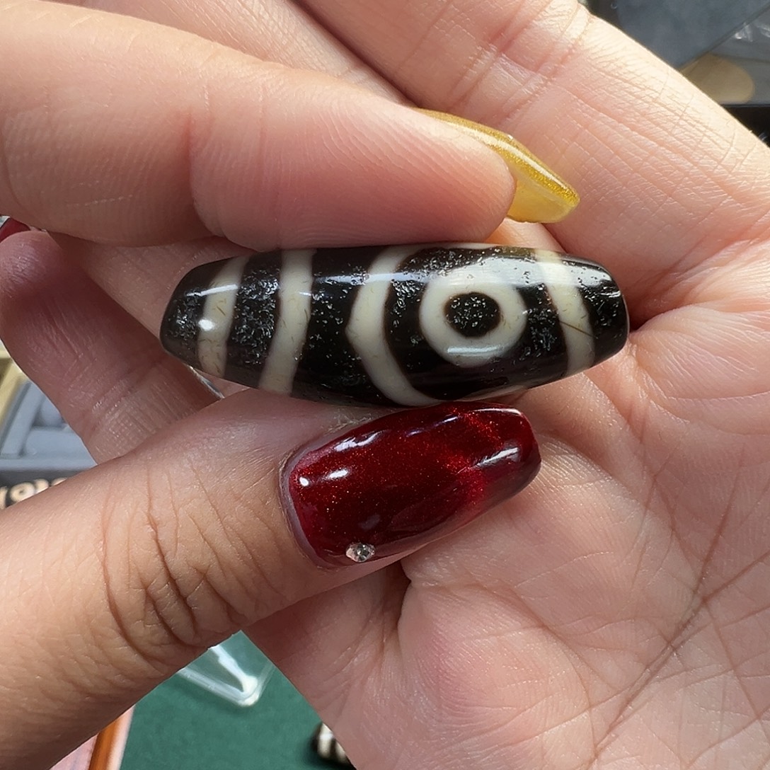 玛瑙/玉髓未镶嵌珠宝半成品老冯至纯如意两眼