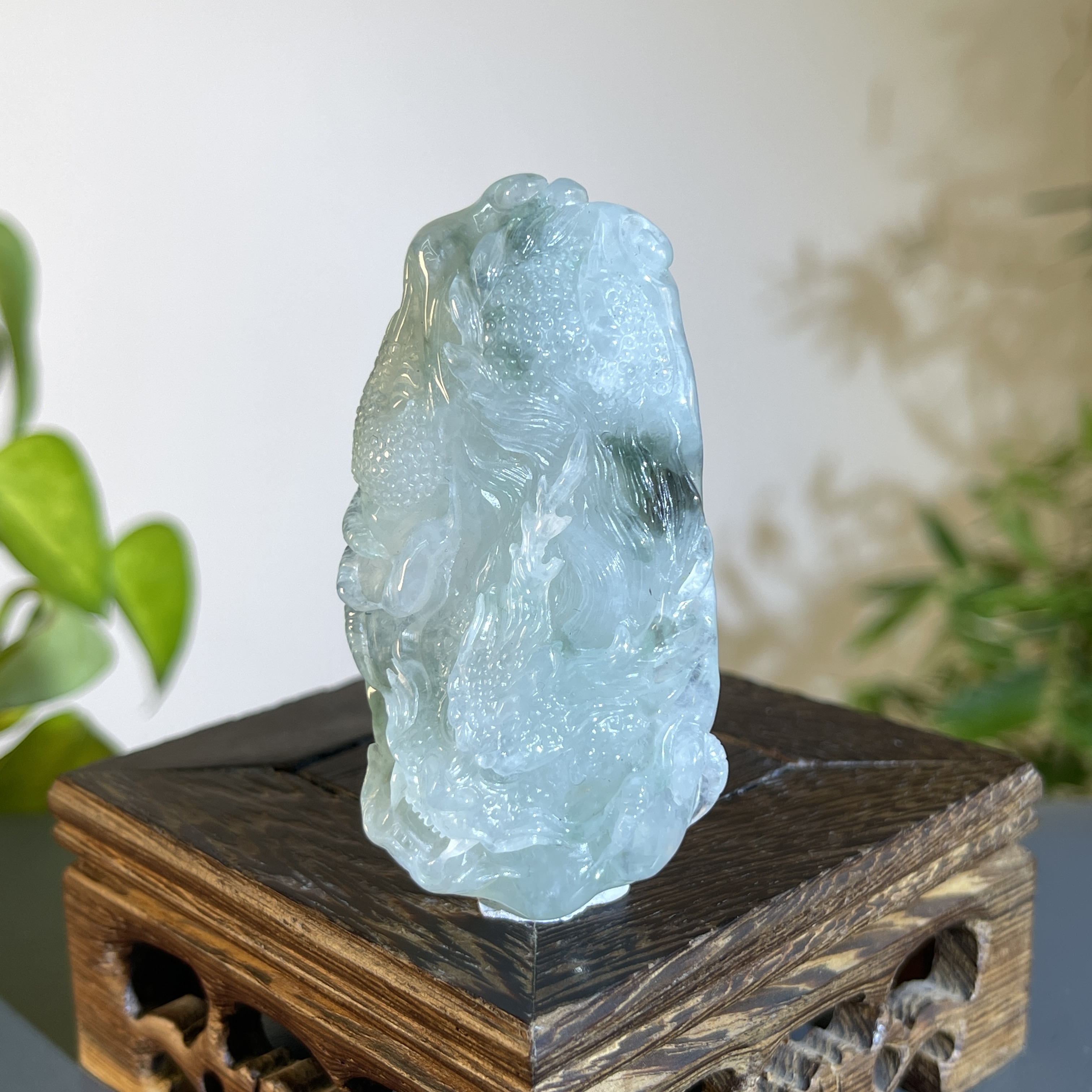 JXW03-144 天然缅甸A货翡翠 龙牌