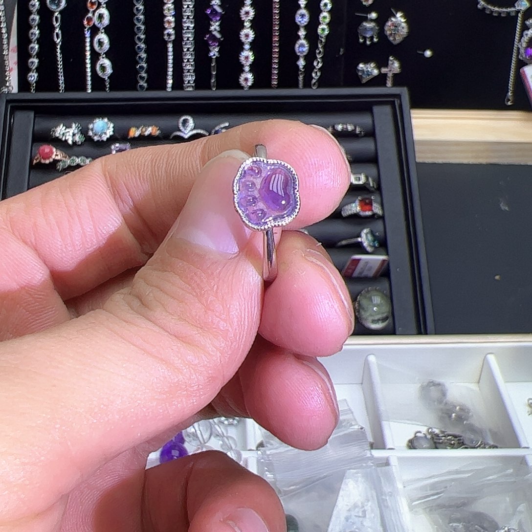 紫晶珠宝半成品未镶嵌