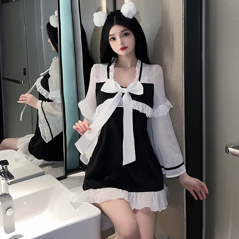 女仆装cos可爱女佣猫咪大码少女连衣裙洛丽塔cosplay服装