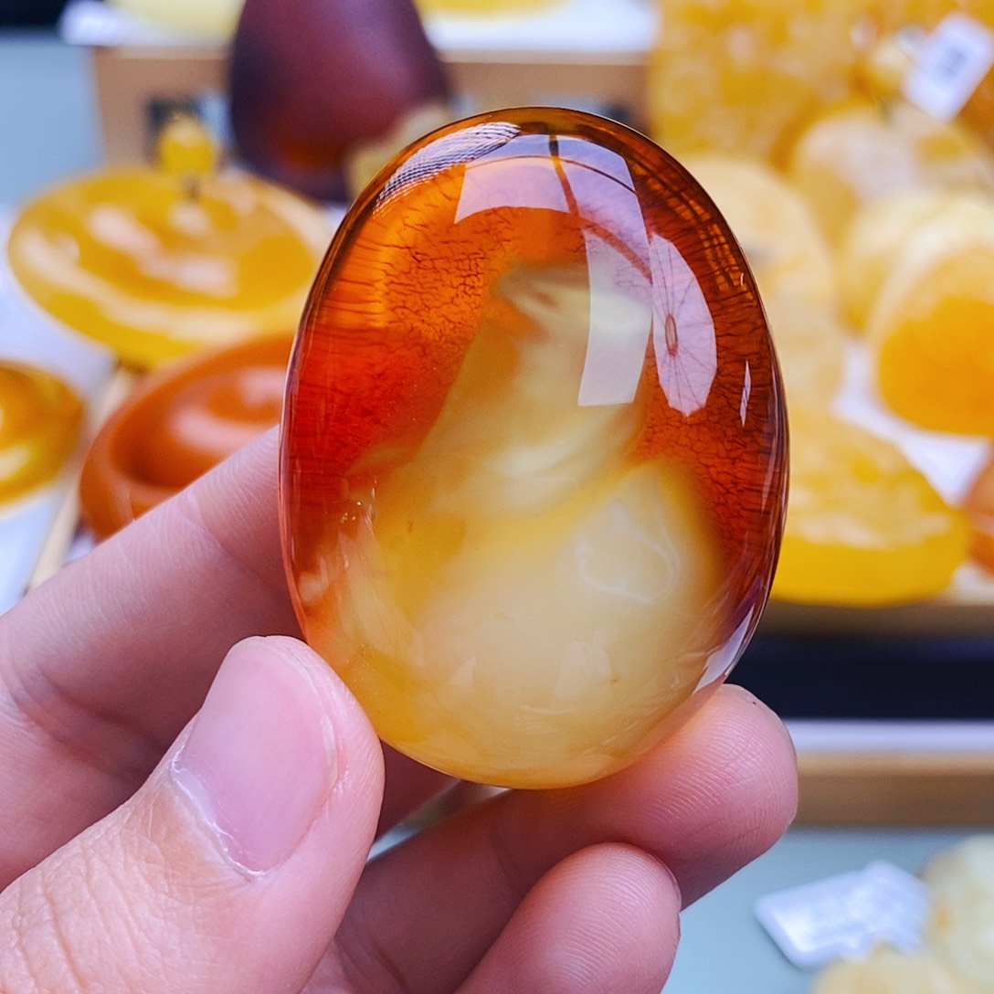 蜜蜡颈饰未镶嵌大*天然保真假一赔十63
