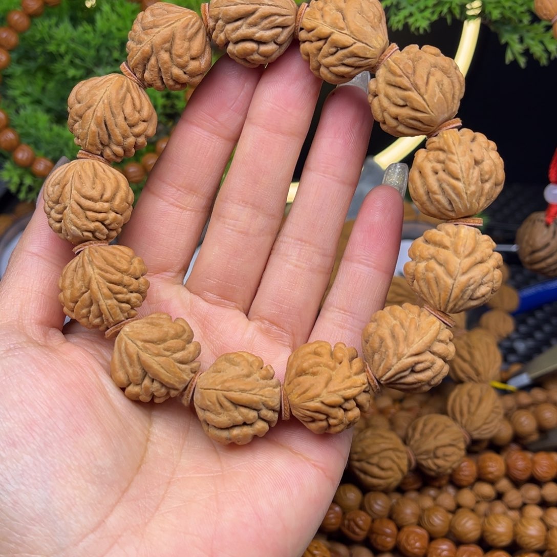 吊坠文玩核桃豹子头单圈