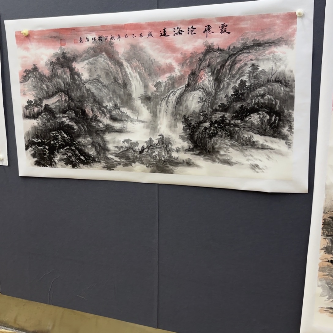 国画玲珑四尺山水童