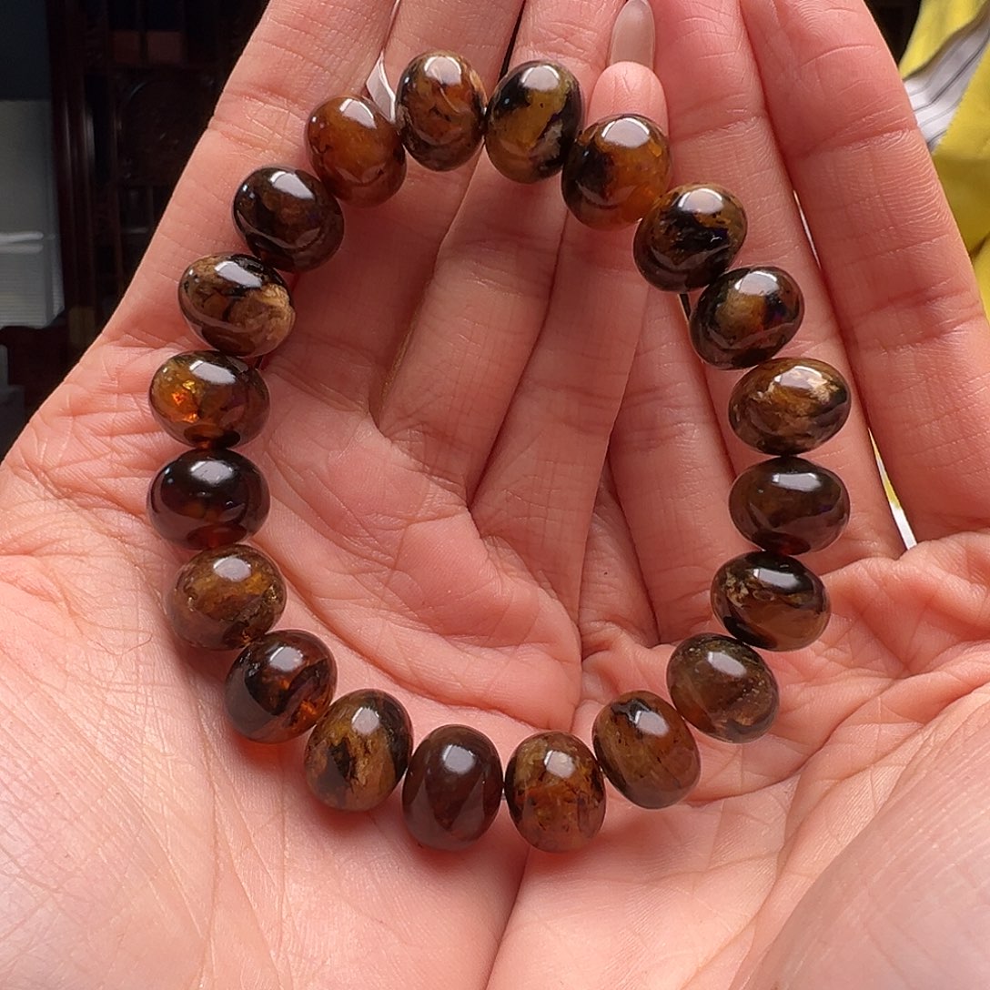 琥珀裸石未镶嵌抚顺琥珀10305。12mm