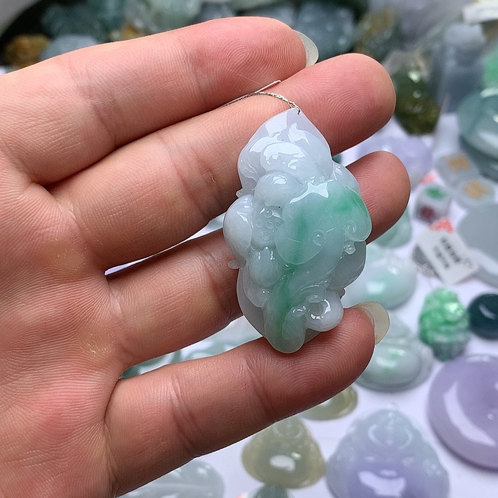 翡翠未镶嵌颈饰天然翡翠