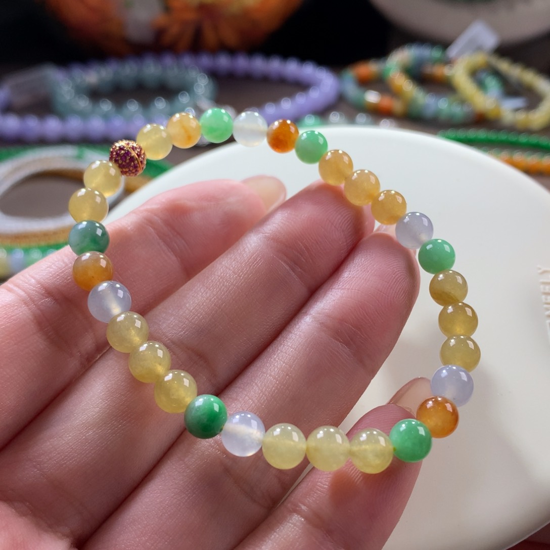 翡翠手链未镶嵌翡翠多宝卡5.8+