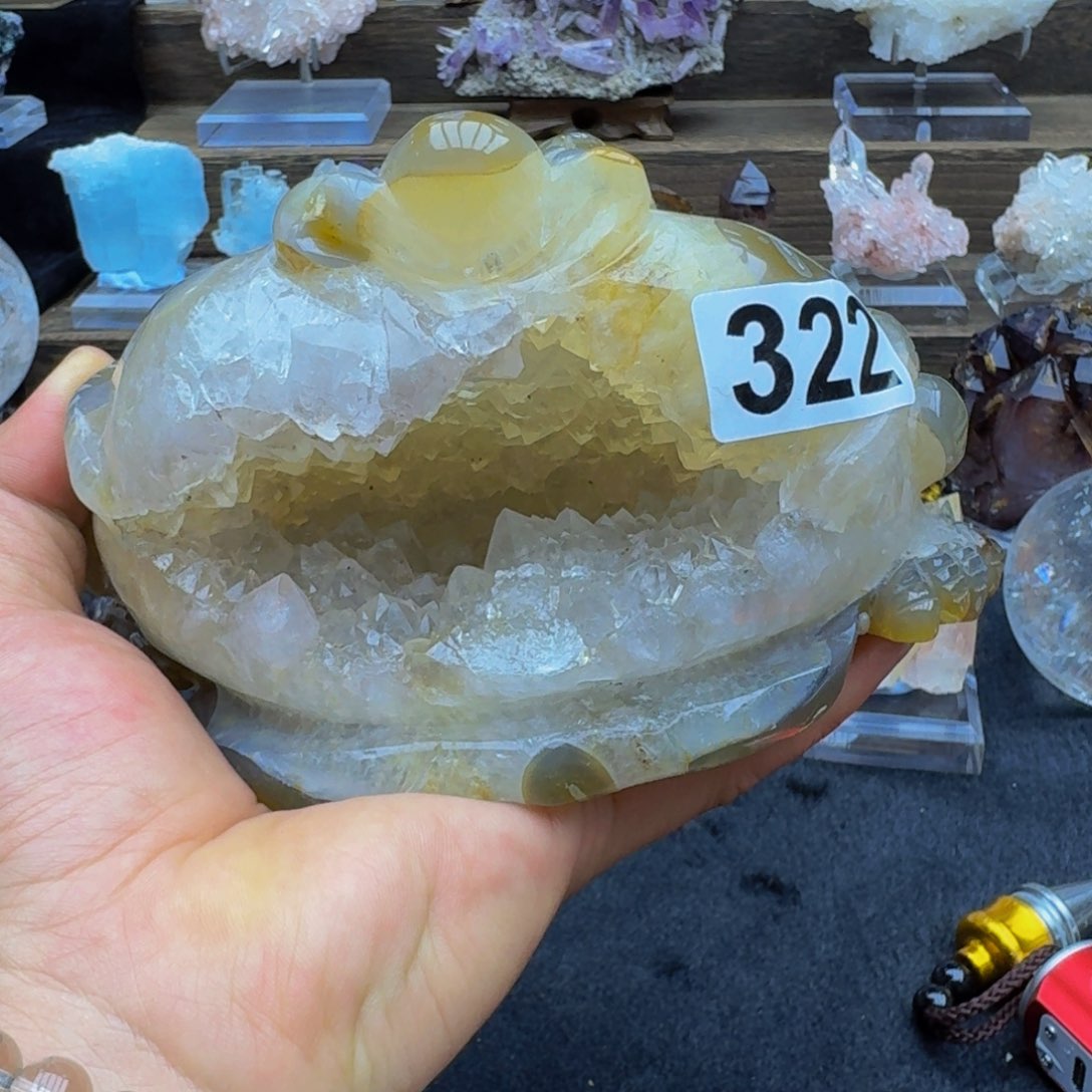 天然水晶家居摆件未镶嵌水晶V****n