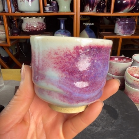 瓷片牛家钧窑牛自恒老师钧瓷杯