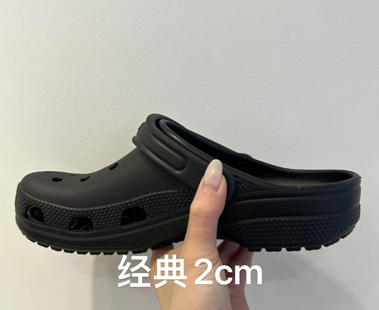 包头套筒休闲风纯色女镂空洞洞鞋潮流情侣透气凉拖鞋休闲夏季