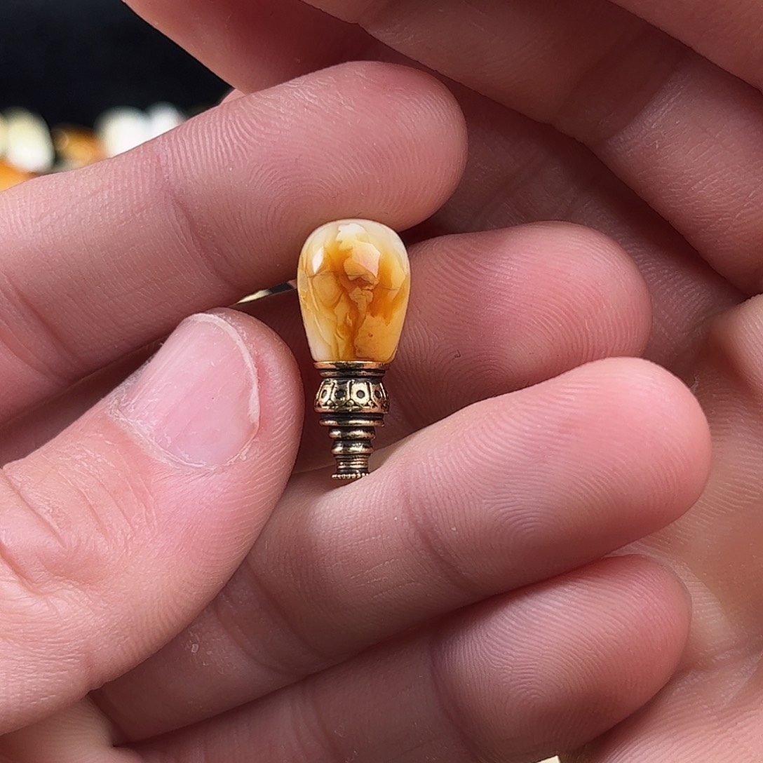 馬***森蜜蜡银S925镶嵌珠宝奇石