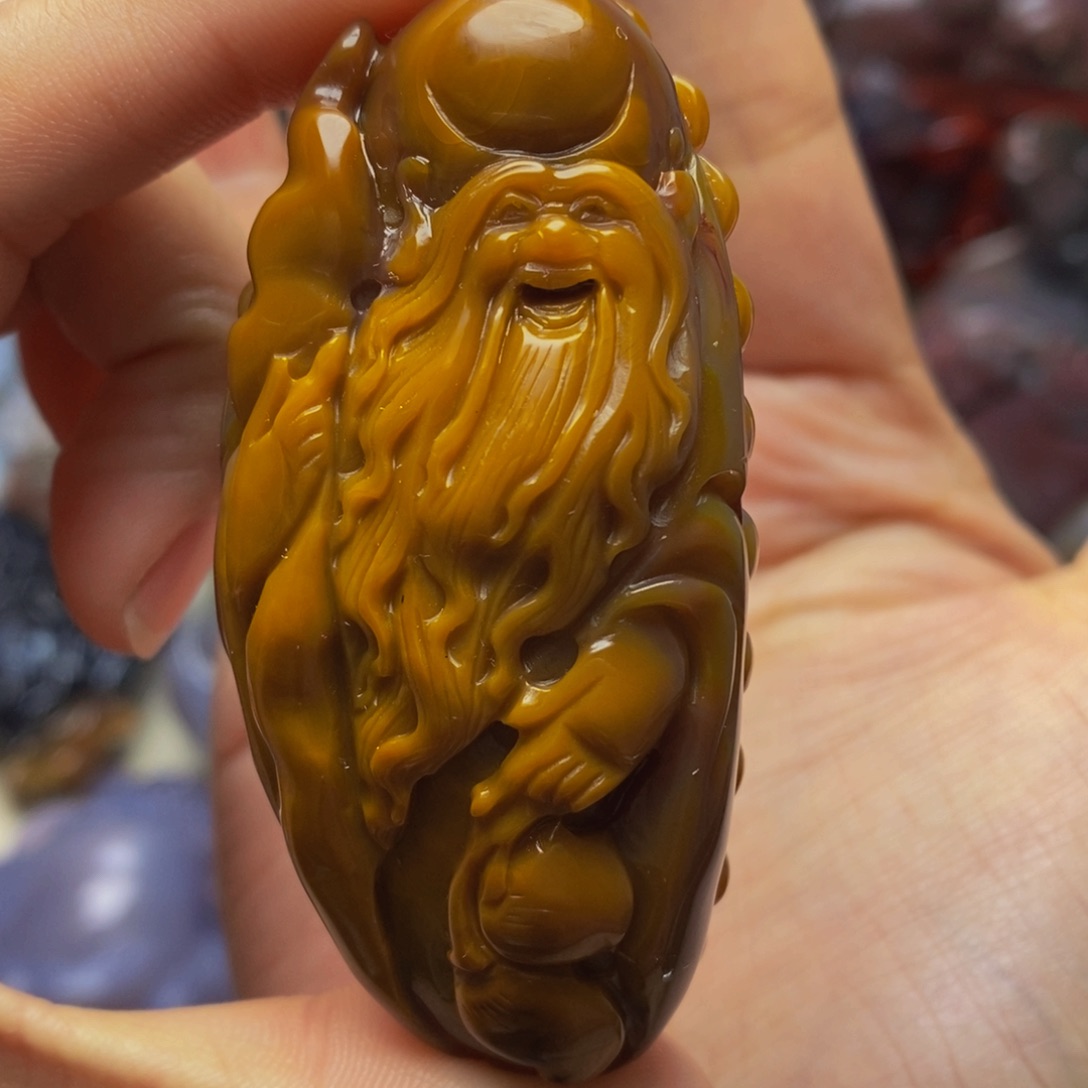 玛瑙/玉髓手把件未镶嵌