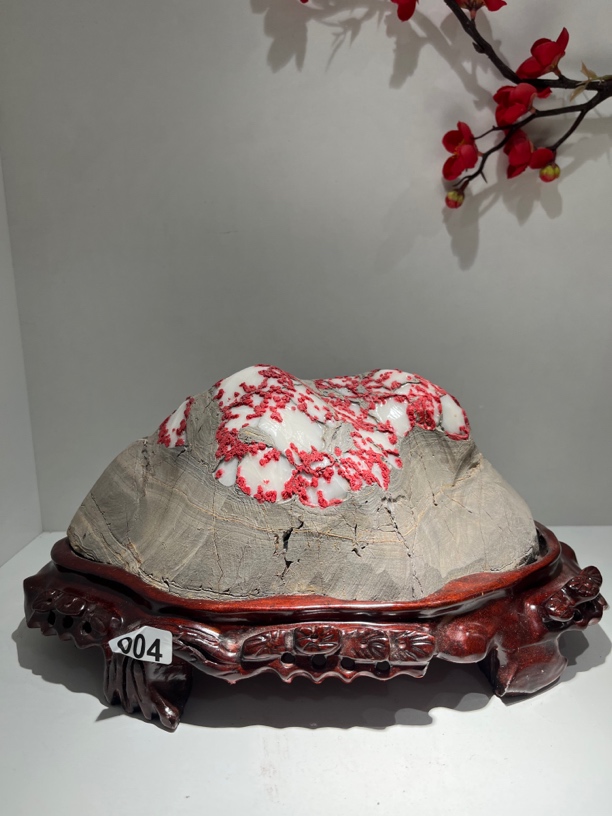 灵璧石白灵玉蝉山