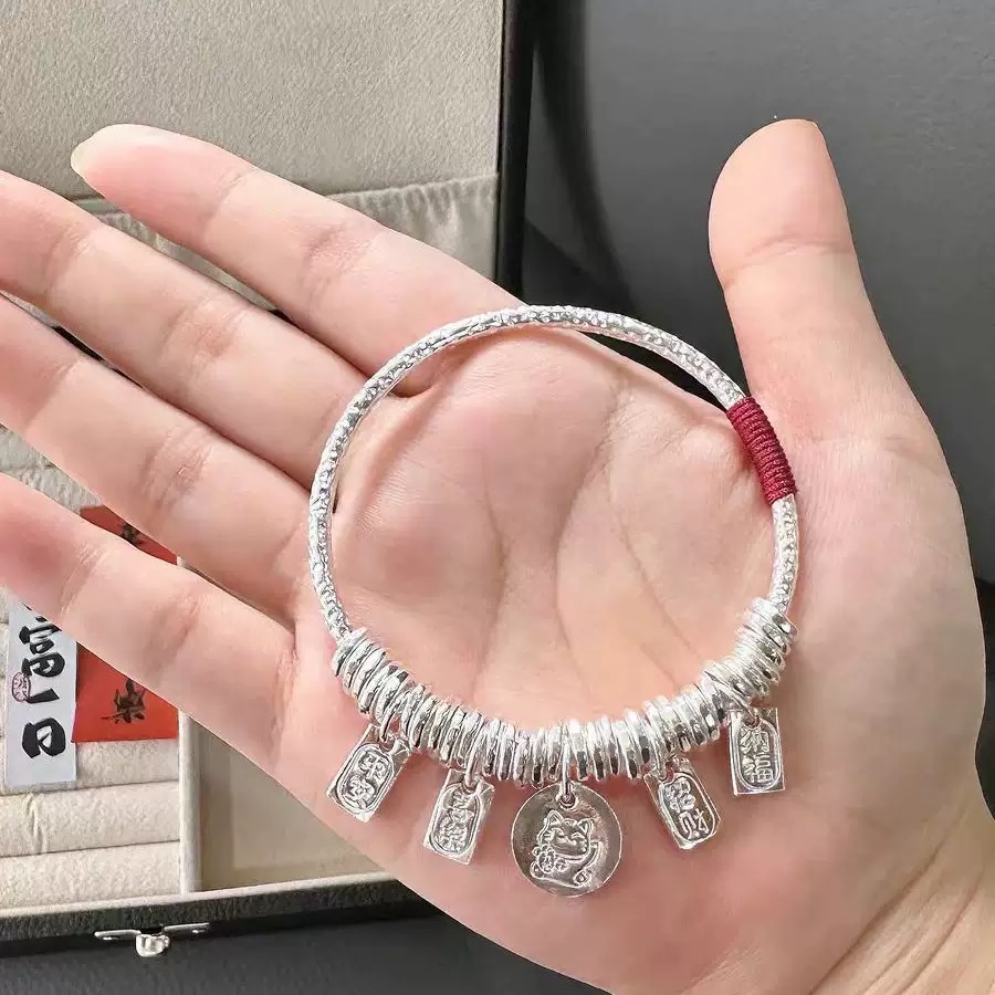 存实心盘缠手链 手镯无礼盒    SZ143