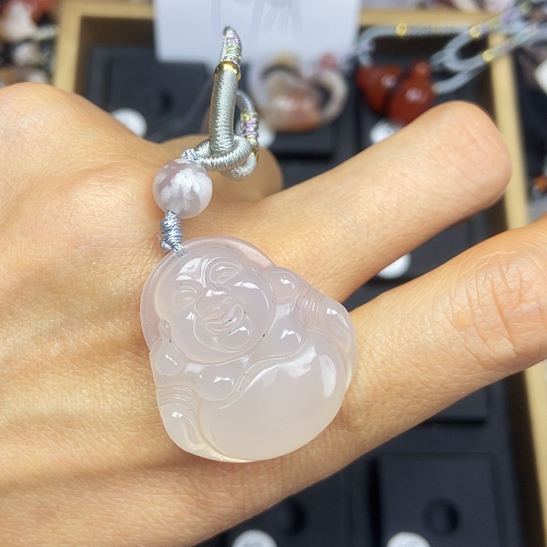 石英质玉颈饰未镶嵌忽**絮