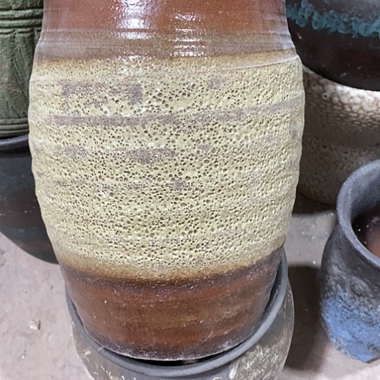 紫砂花盆口19高度29气泡处理