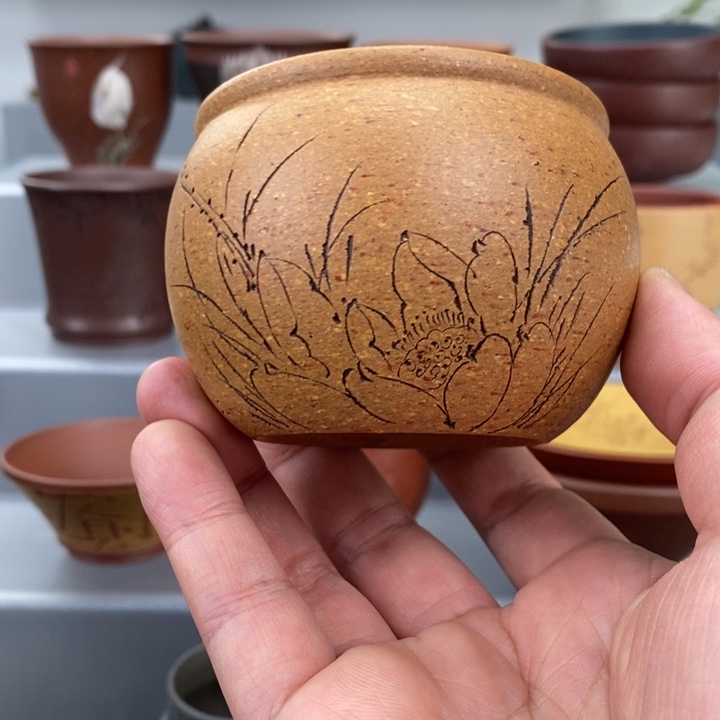 紫砂茶杯宜兴紫砂主人杯