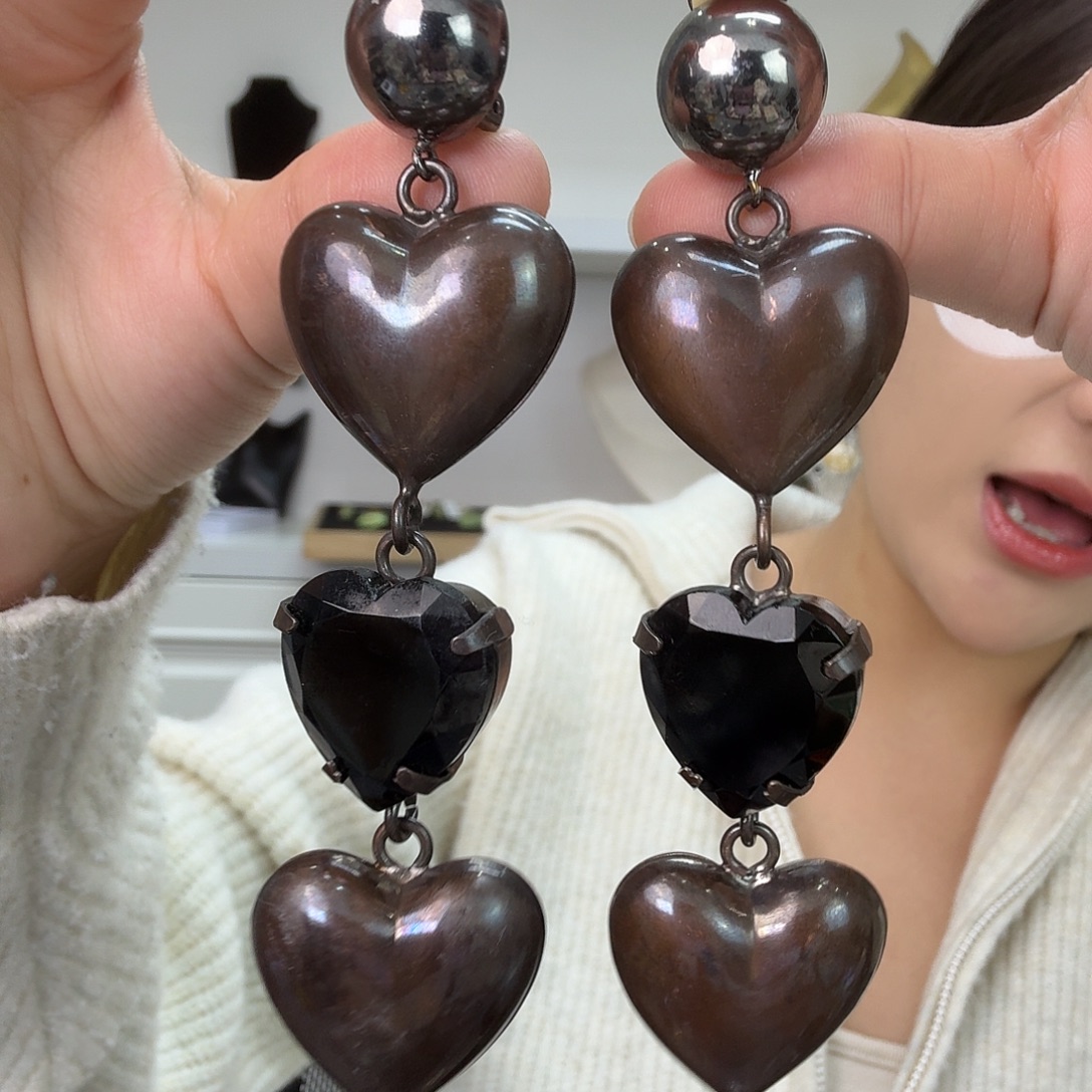 集***材琉璃合金合金意大利  moschino 耳夹不退换