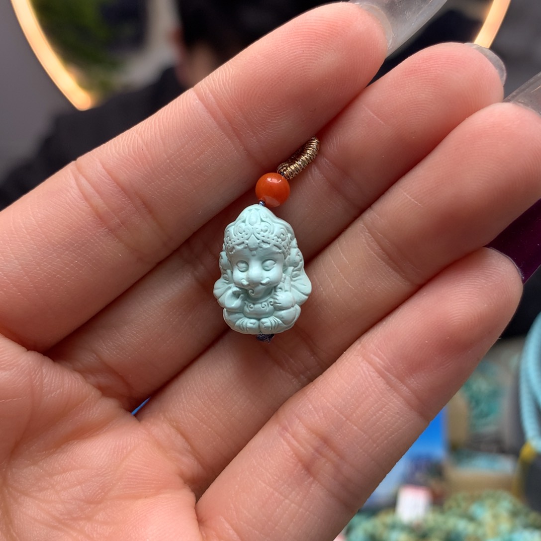 绿松石挂件未镶嵌