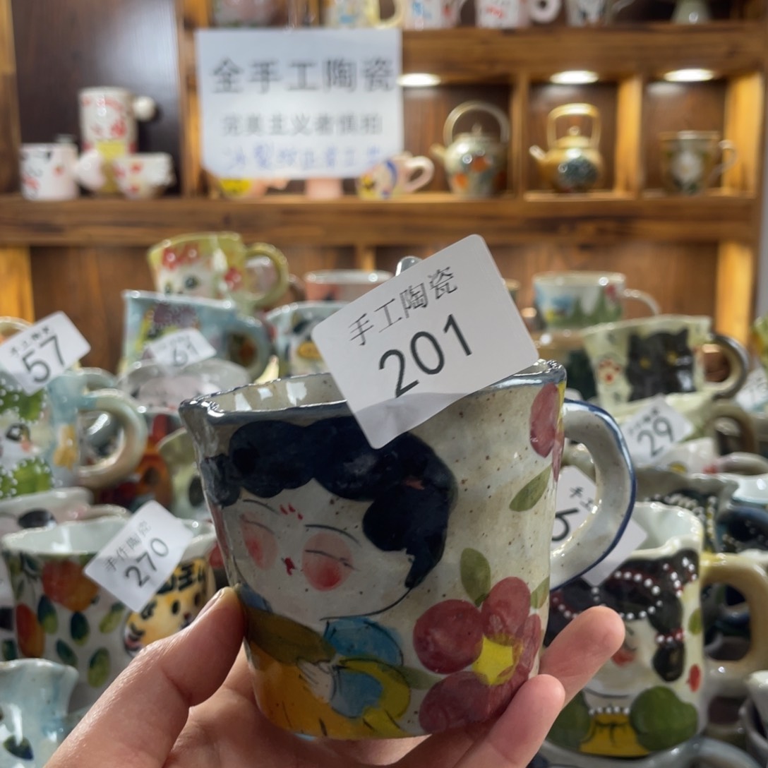 景德镇手工陶瓷一杯一勺201