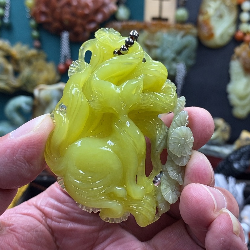 【闪购商品】蛇纹石玉吊坠未镶嵌用****6