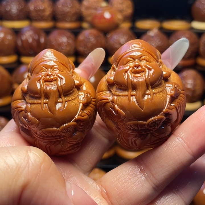 老***术橄榄核把件橄榄雕刻