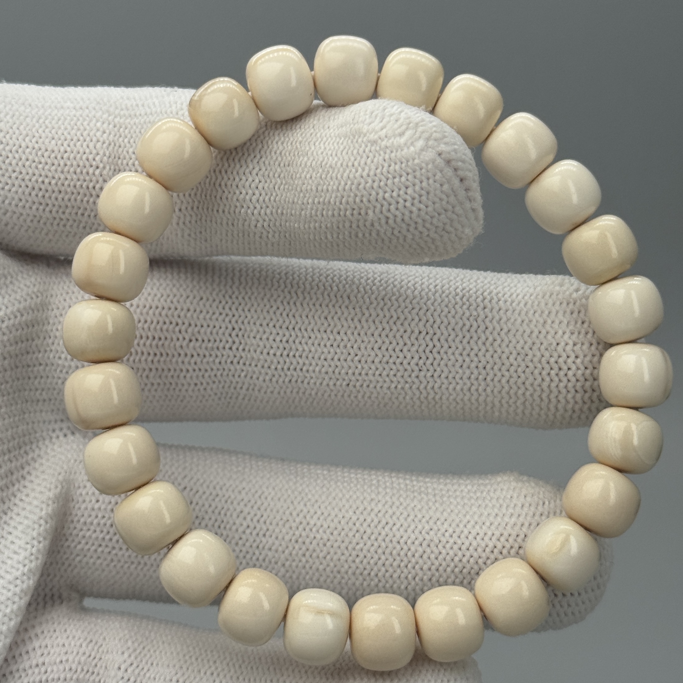 DEZHI/德志【8*7牙芯】26颗猛犸牙12.2g老型手串K587