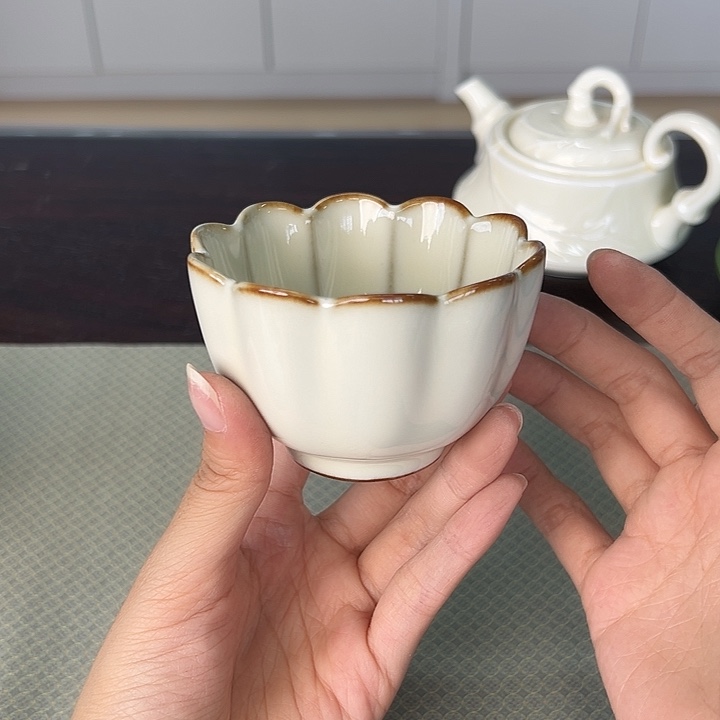 龙泉云间青瓷小米茶器