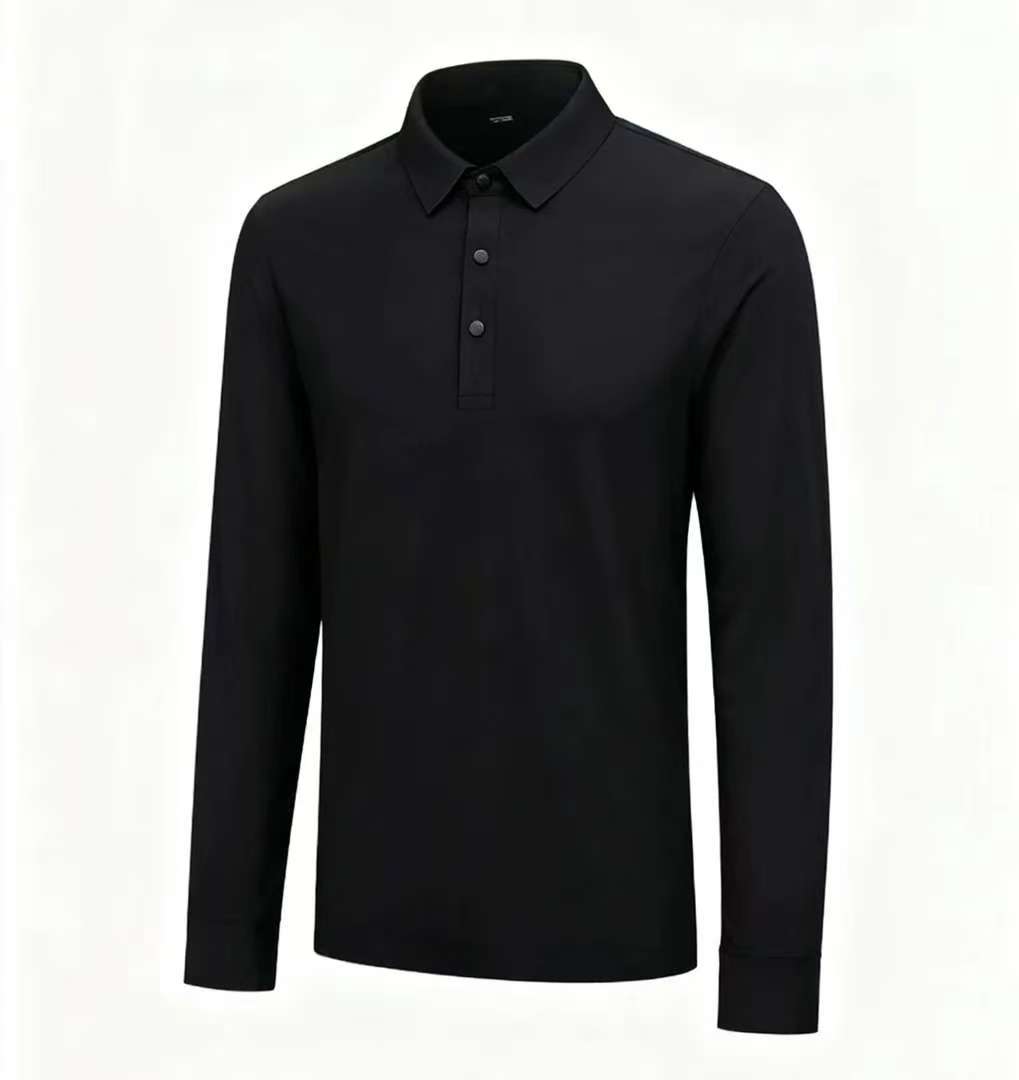 2025冬季男士保暖商务休闲长袖POLO衫