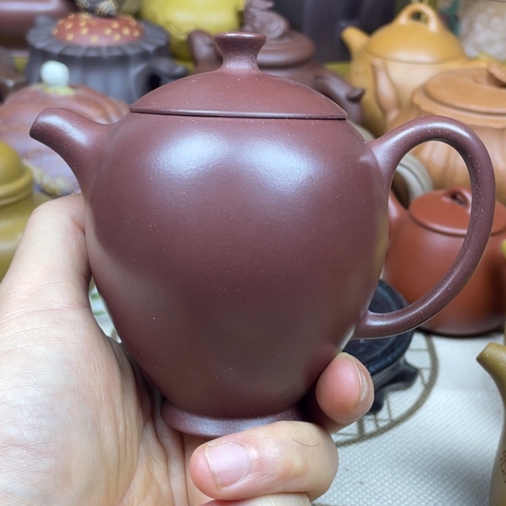 紫砂茶壶紫砂壶底槽清怀香230cc微微瑕