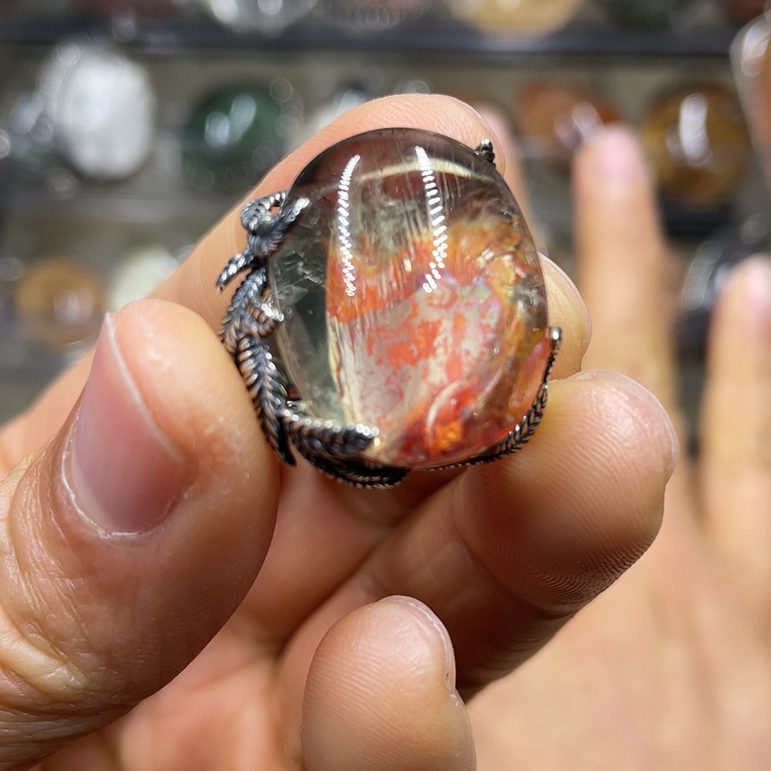 【闪购商品】水晶珠宝半成品银S925镶嵌戒指