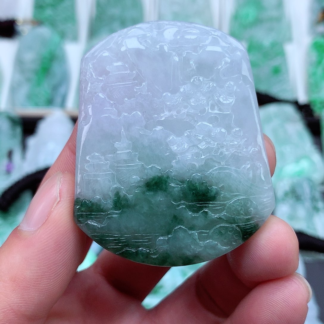 翡翠颈饰未镶嵌翡翠吊坠