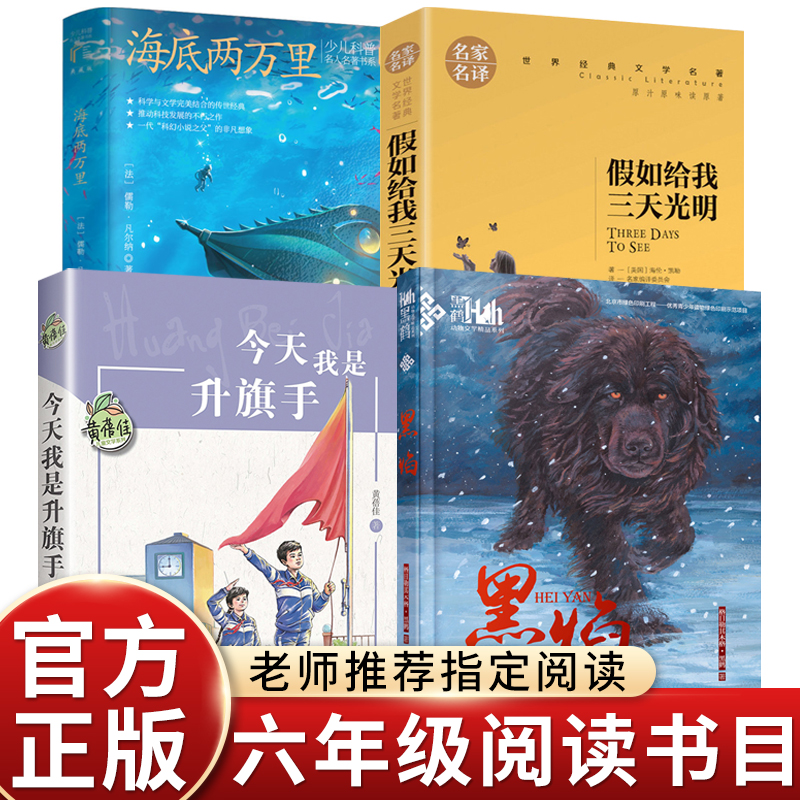六年级上阅读书目今天我是升旗手海底两万里黑焰万物复书25秋dr