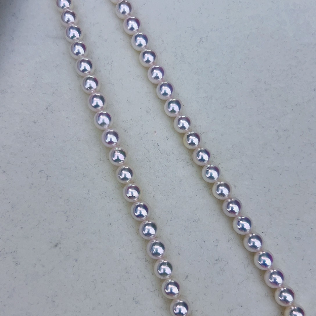 海水珍珠海水akoya设计款满珠链6-7mm银S9来***吗